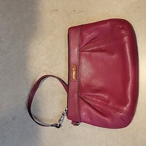 Coach Leather Wristlet EUC